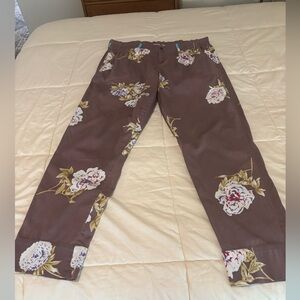 Johnny Was Printed Trousers with a Paperbag Waist